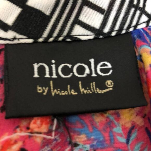 Nicole by Nicole Miller Pink Floral Boho Blouse 18 - Picture 7 of 9